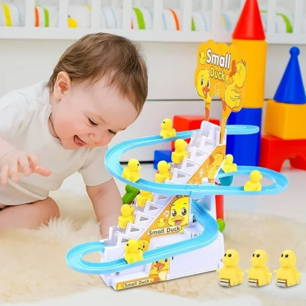 Small Duck Climbing Stairs Toy - Kids Baby Palace