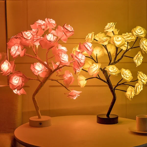 24 LED Rose Flower Tree Lamp - High Quality Products - Image 2